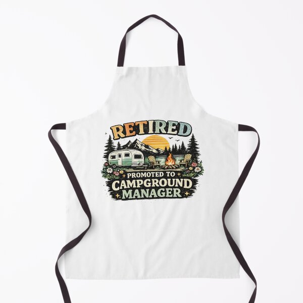Item preview, Retired Promoted to Campground Manager designed and sold by CozyRetirementGifts.