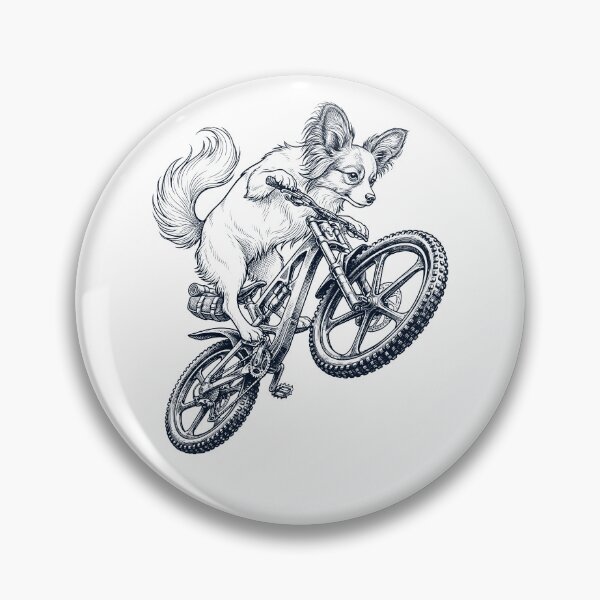 Item preview, Vintage Papillon Riding Bicycle Cycling Bike Dog Lover designed and sold by TerryConnells.