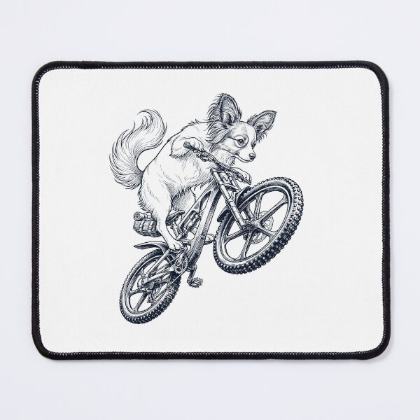 Item preview, Vintage Papillon Riding Bicycle Cycling Bike Dog Lover designed and sold by TerryConnells.