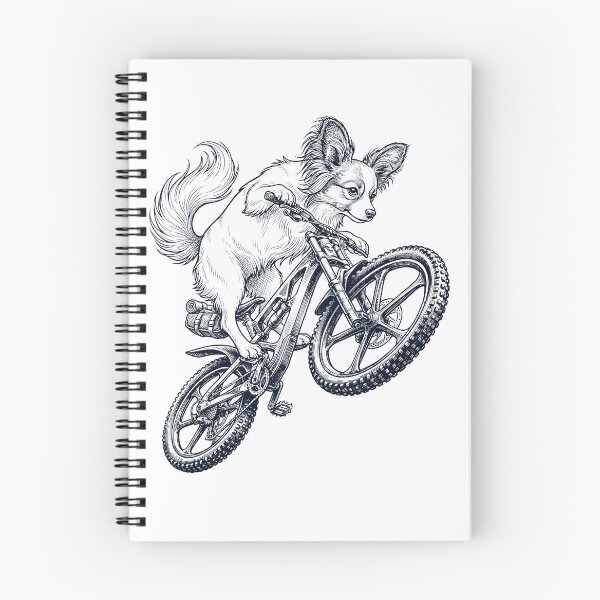 Item preview, Vintage Papillon Riding Bicycle Cycling Bike Dog Lover designed and sold by TerryConnells.