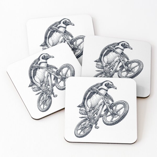 Item preview, Vintage Penguin Riding Bicycle Cycling Bike Animal Lover designed and sold by TerryConnells.
