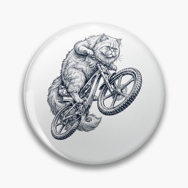 Item preview, Vintage Persian Cat Riding Bicycle Cycling Bike Kitten Lover designed and sold by TerryConnells.