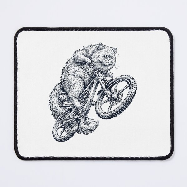 Item preview, Vintage Persian Cat Riding Bicycle Cycling Bike Kitten Lover designed and sold by TerryConnells.
