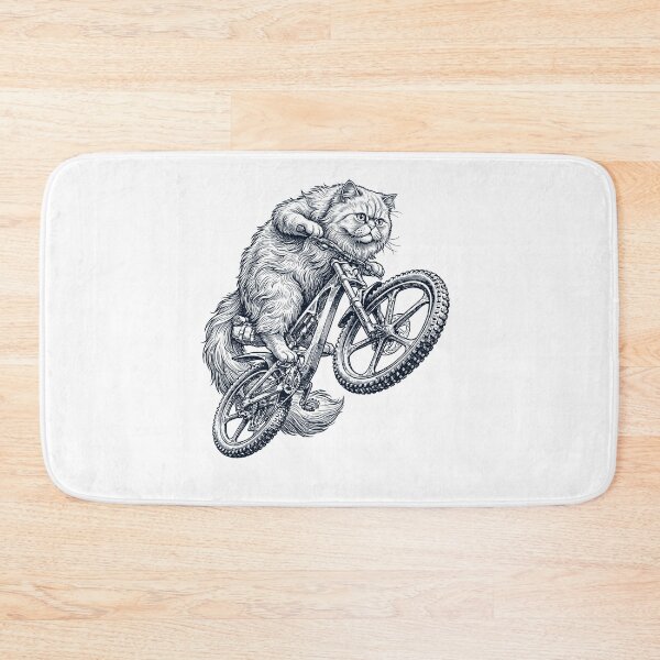 Item preview, Vintage Persian Cat Riding Bicycle Cycling Bike Kitten Lover designed and sold by TerryConnells.