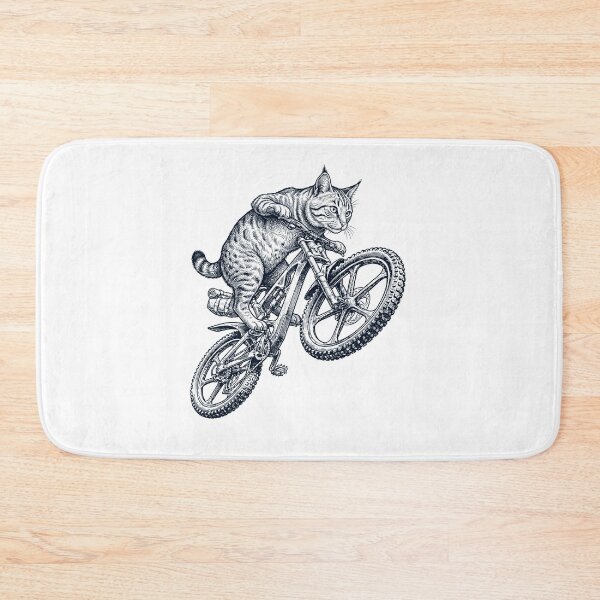 Item preview, Vintage Pixiebob Cat Riding Bicycle Cycling Bike Kitten Lover designed and sold by TerryConnells.