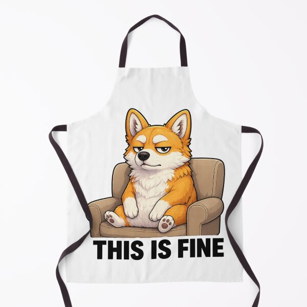 Item preview, This Is Fine Fox Meme Sticker | Funny Grumpy Fox Design | Relatable Animal Humor Gift | Sarcastic Fox Shirt designed and sold by ArtByTripti.