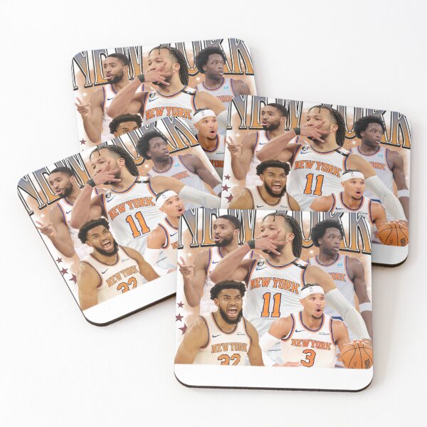 Item preview, Jalen Brunson Josh Hart Karl-Anthony Towns Mikal Bridges OG Anunoby New York Knicks Basketball designed and sold by StickyWycky.