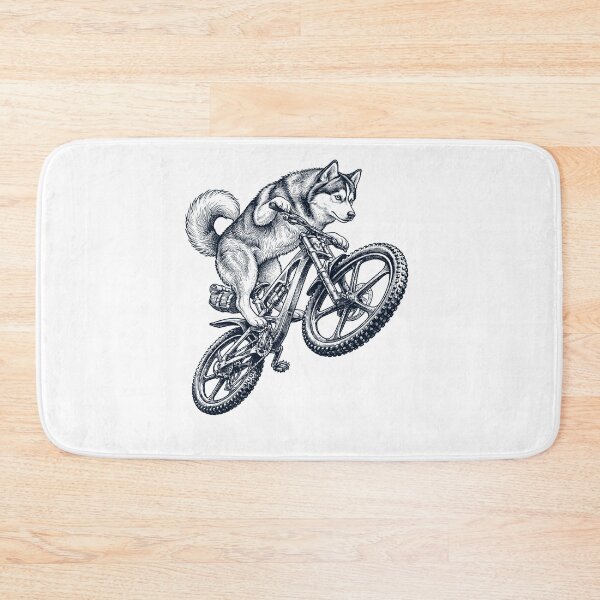 Item preview, Vintage Pomsky Riding Bicycle Cycling Bike Dog Lover designed and sold by TerryConnells.