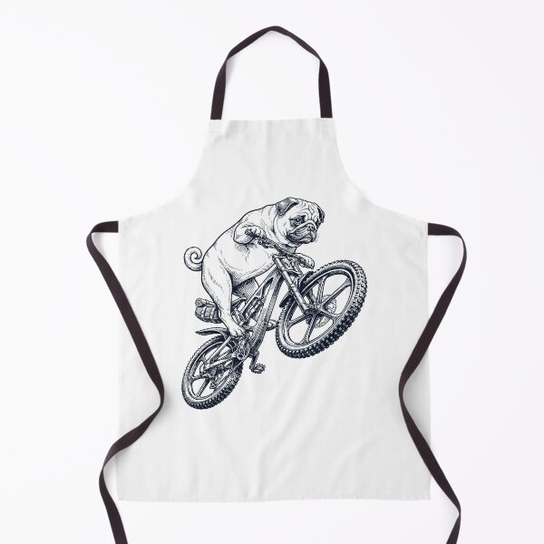 Item preview, Vintage Pug Riding Bicycle Cycling Bike Dog Lover designed and sold by TerryConnells.