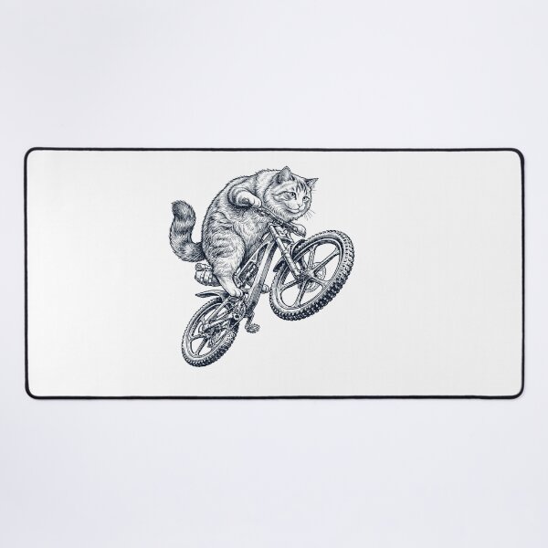 Item preview, Vintage Ragamuffin Cat Riding Bicycle Cycling Bike Kitten Lover designed and sold by TerryConnells.