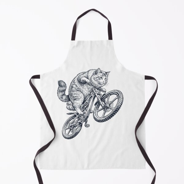 Item preview, Vintage Ragamuffin Cat Riding Bicycle Cycling Bike Kitten Lover designed and sold by TerryConnells.