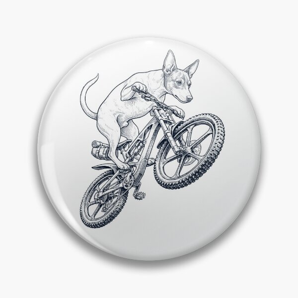 Item preview, Vintage Rat Terrier Riding Bicycle Cycling Bike Dog Lover designed and sold by TerryConnells.