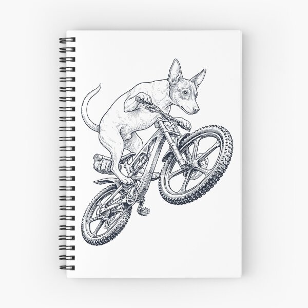 Item preview, Vintage Rat Terrier Riding Bicycle Cycling Bike Dog Lover designed and sold by TerryConnells.