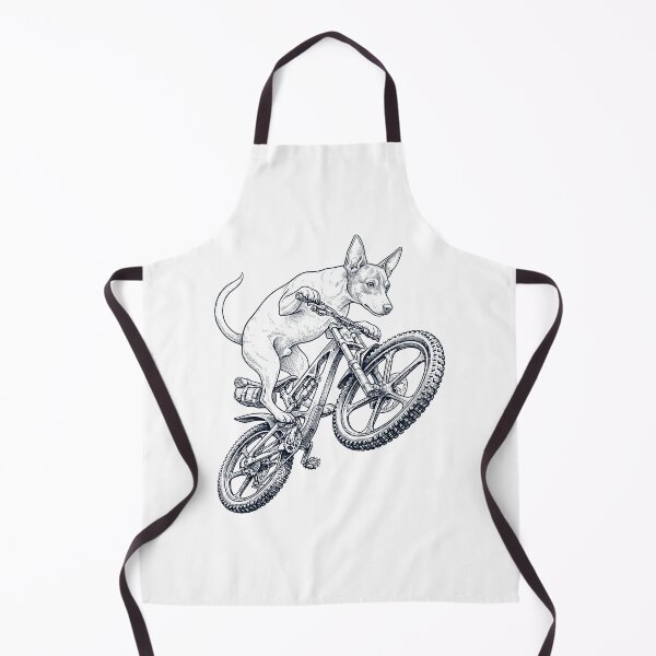 Item preview, Vintage Rat Terrier Riding Bicycle Cycling Bike Dog Lover designed and sold by TerryConnells.