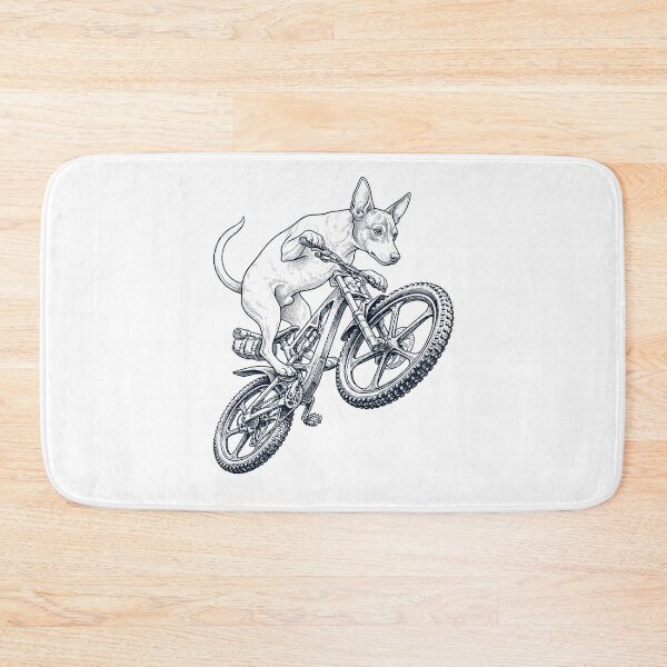 Artikelvorschau, Vintage Rat Terrier fährt Fahrrad, Radfahren, Hundeliebhaber entworfen und verkauft von TerryConnells.