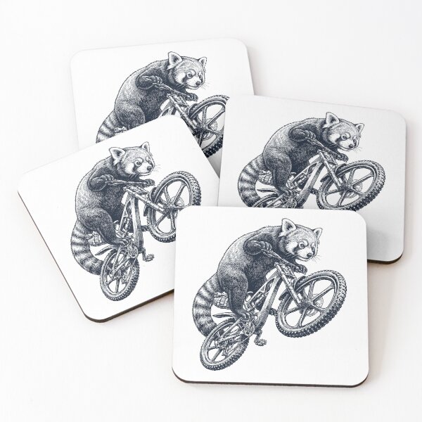 Item preview, Vintage Red Panda Riding Bicycle Cycling Bike Animal Lover designed and sold by TerryConnells.