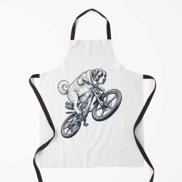 Item preview, Vintage Saint Bernard Riding Bicycle Cycling Bike Dog Lover designed and sold by TerryConnells.