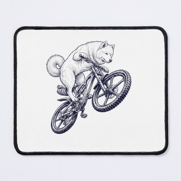 Item preview, Vintage Samoyed Riding Bicycle Cycling Bike Dog Lover designed and sold by TerryConnells.