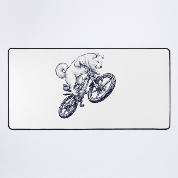 Item preview, Vintage Samoyed Riding Bicycle Cycling Bike Dog Lover designed and sold by TerryConnells.