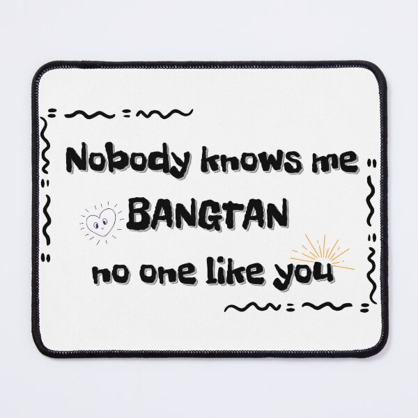 Item preview, Nobody knows me Bangtan - bts into the sun designed and sold by ARMYPLUGCO.
