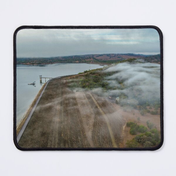 Item preview, Aerial scene capturing Glenbawn Dam shrouded in fog designed and sold by Justin Mckinney.