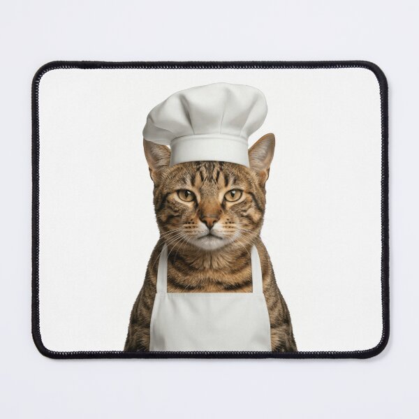 Item preview, Funny Sokoke Cat Chef Realistic Animal Cooking Humor Art designed and sold by LazyOwlStore.