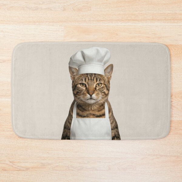 Item preview, Funny Sokoke Cat Chef Realistic Animal Cooking Humor Art designed and sold by LazyOwlStore.