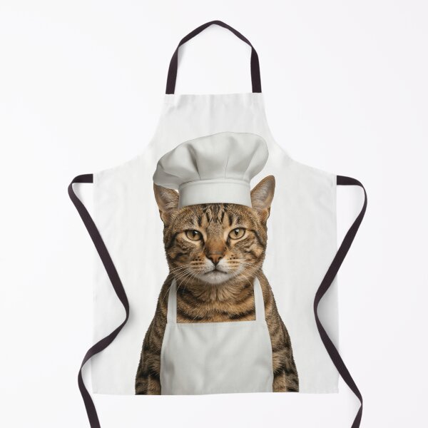 Item preview, Funny Sokoke Cat Chef Realistic Animal Cooking Humor Art designed and sold by LazyOwlStore.