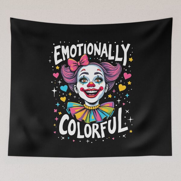 Item preview, Emotionally Colorful Clowngirl Clown designed and sold by MooonTees.