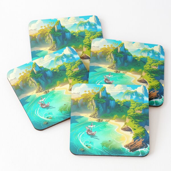 Item preview, One Piece Minimalist Seascape – Going Merry and the Grand Line designed and sold by niclol2a.