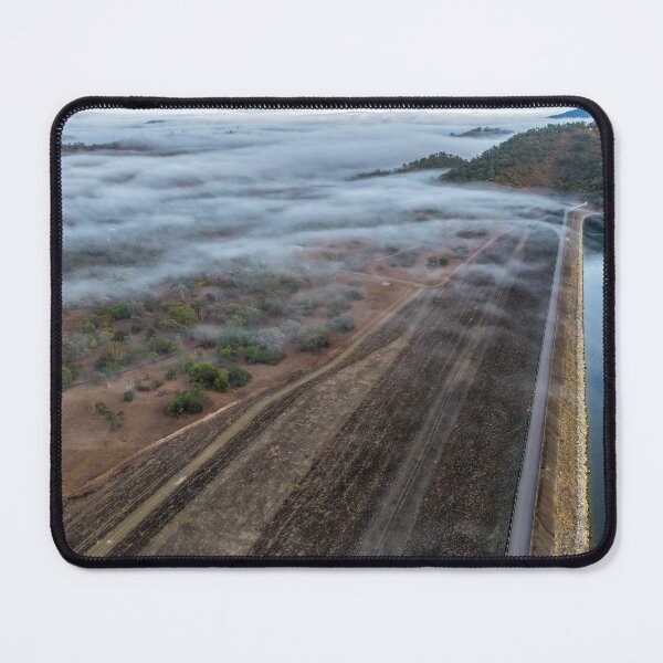 Item preview, Aerial scene capturing Glenbawn Dam shrouded in fog designed and sold by Justin Mckinney.