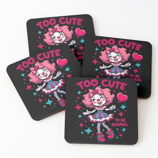 Item preview, Too Cute To Be Normal Clowngirl Clown designed and sold by MooonTees.