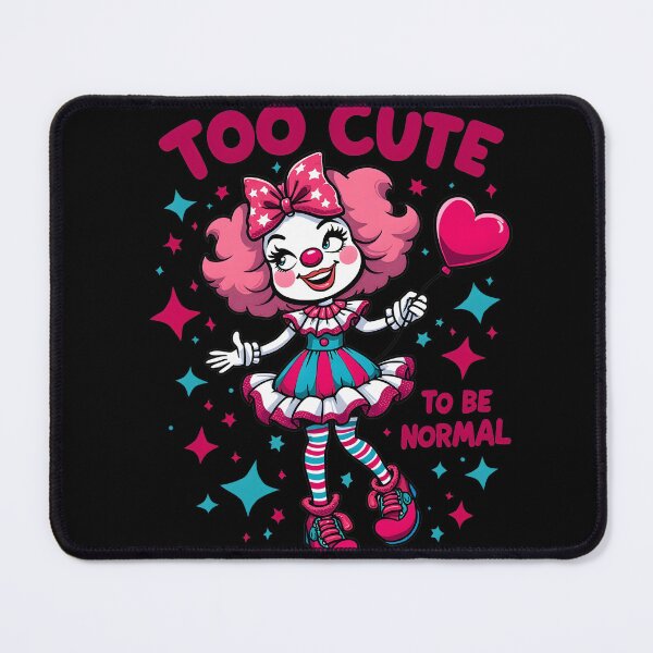 Item preview, Too Cute To Be Normal Clowngirl Clown designed and sold by MooonTees.