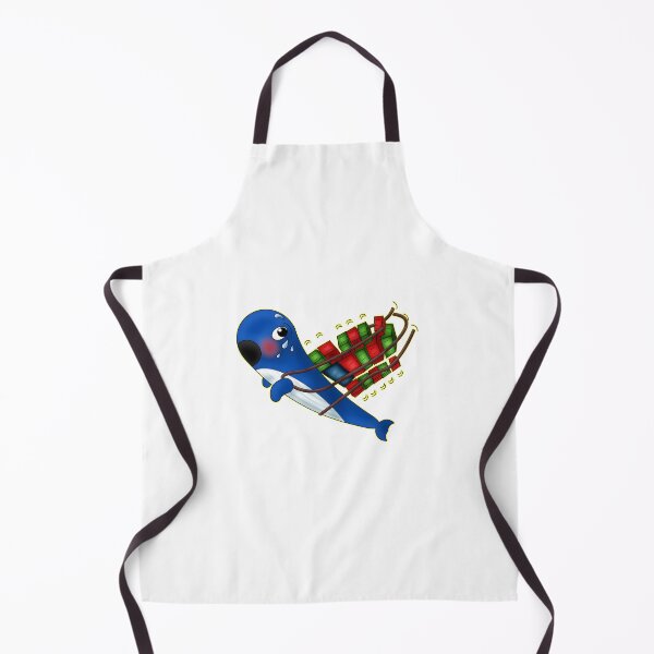 Item preview, Funny Sweating Kawaii Tech Whale Carrying Containers designed and sold by BalRaju-Doodles.