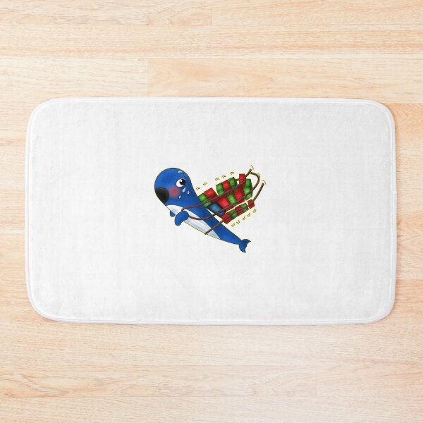 Item preview, Funny Sweating Kawaii Tech Whale Carrying Containers designed and sold by BalRaju-Doodles.