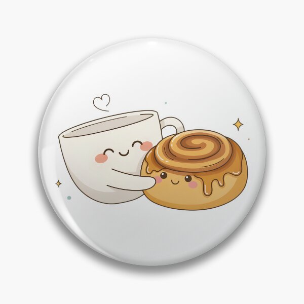 Item preview, Fika Friends – Cute Coffee and Cinnamon Roll Scandinavian Hygge Design designed and sold by ArcticFoxStudio.