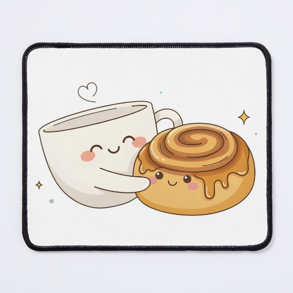 Item preview, Fika Friends – Cute Coffee and Cinnamon Roll Scandinavian Hygge Design designed and sold by ArcticFoxStudio.