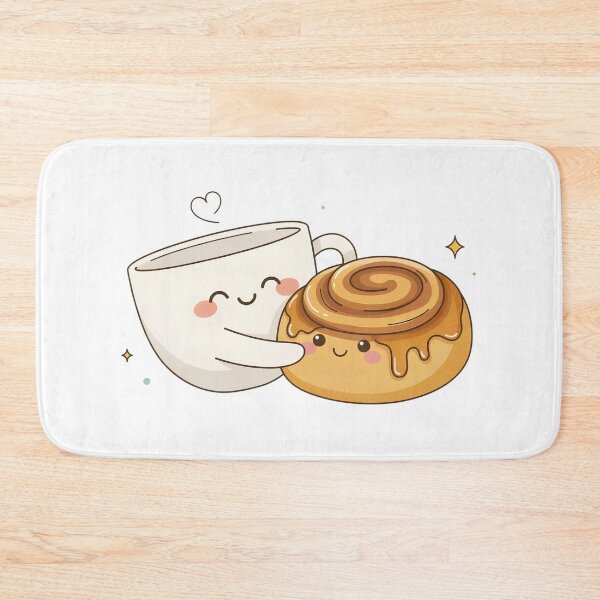 Item preview, Fika Friends – Cute Coffee and Cinnamon Roll Scandinavian Hygge Design designed and sold by ArcticFoxStudio.