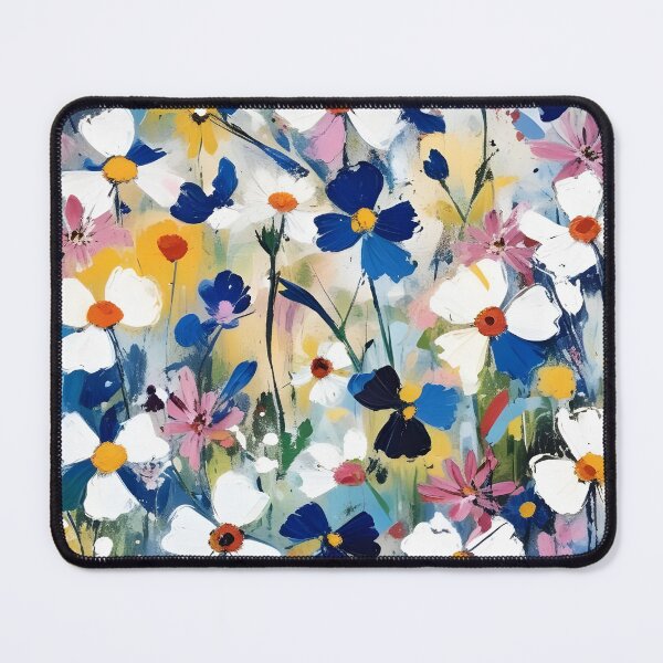 Item preview, Colorful flowers blue pink petals designed and sold by Good_Things.