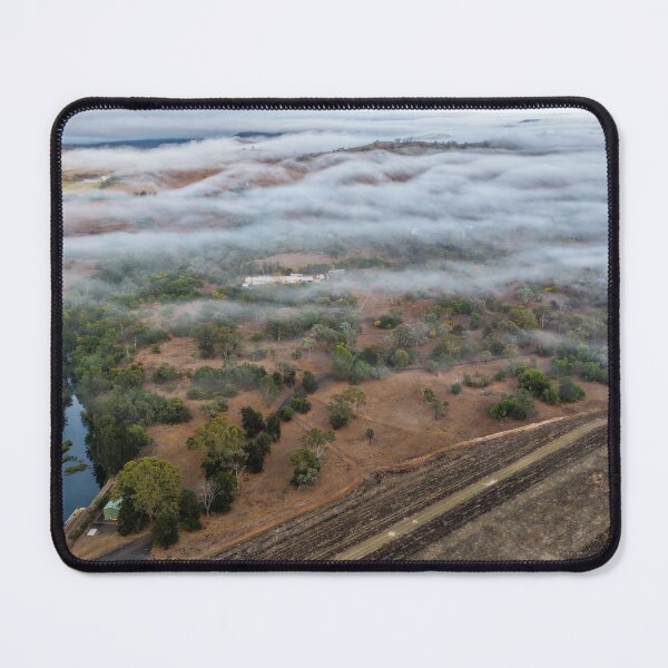Item preview, Aerial scene capturing Glenbawn Dam shrouded in fog designed and sold by Justin Mckinney.