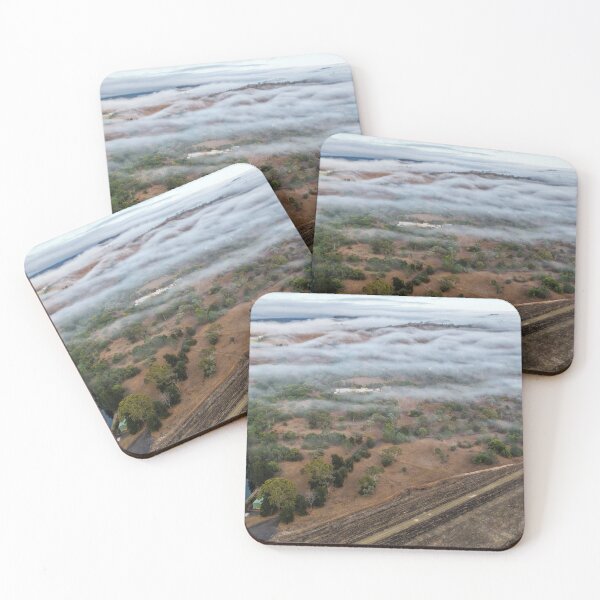 Item preview, Aerial scene capturing Glenbawn Dam shrouded in fog designed and sold by Justin Mckinney.