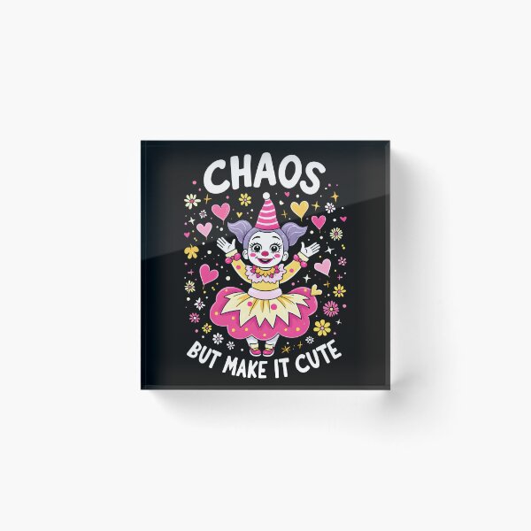 Item preview, Chaos But Make It Cute Clowngirl Clown designed and sold by MooonTees.