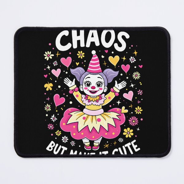 Item preview, Chaos But Make It Cute Clowngirl Clown designed and sold by MooonTees.