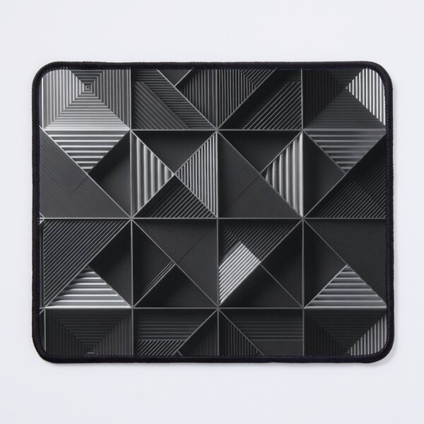 Item preview, Dark Faceted Triangular and Pyramidal Pattern designed and sold by IntelliMindDesigns.