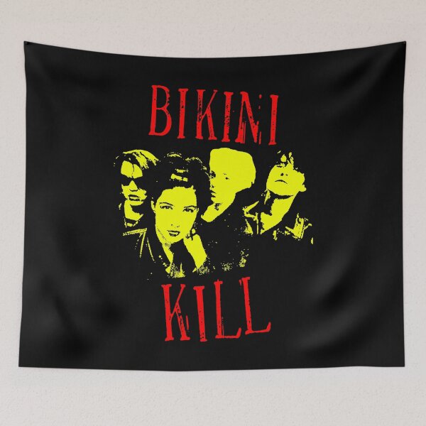 Item preview, Yellow Silhouette Punk Rock With Red Typography designed and sold by nerdyygraphic.