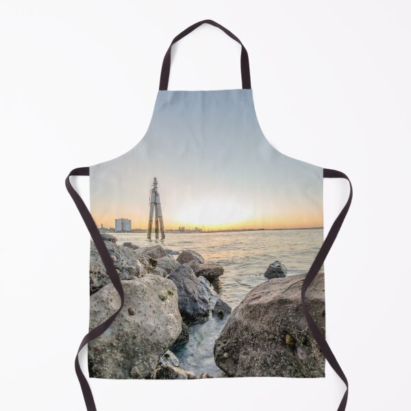 Item preview, Wooden Pylon and Rocky Coast at Portsmouth Sunset designed and sold by AndrewPHayward.