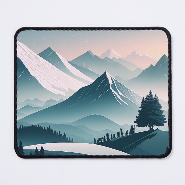 Item preview, Lord of the Rings Minimalist Landscape – Fellowship of the Ring designed and sold by niclol2a.