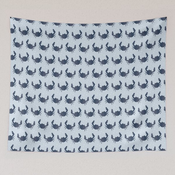Item preview, Crabs on blue designed and sold by reneesillus.