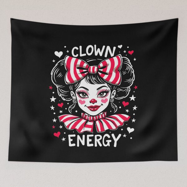 Item preview, Clown Energy Clowngirl Clown designed and sold by MooonTees.