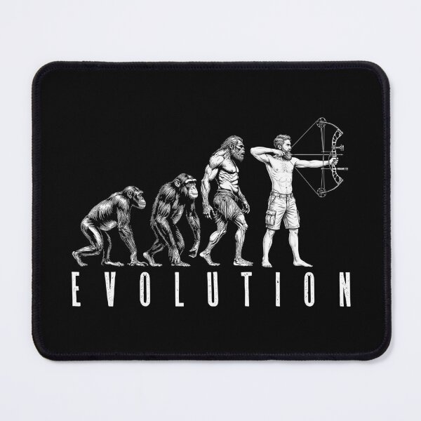 Item preview, Archery Archer Man Evolution Funny Compound Bow Hunter designed and sold by GrandeDuc.